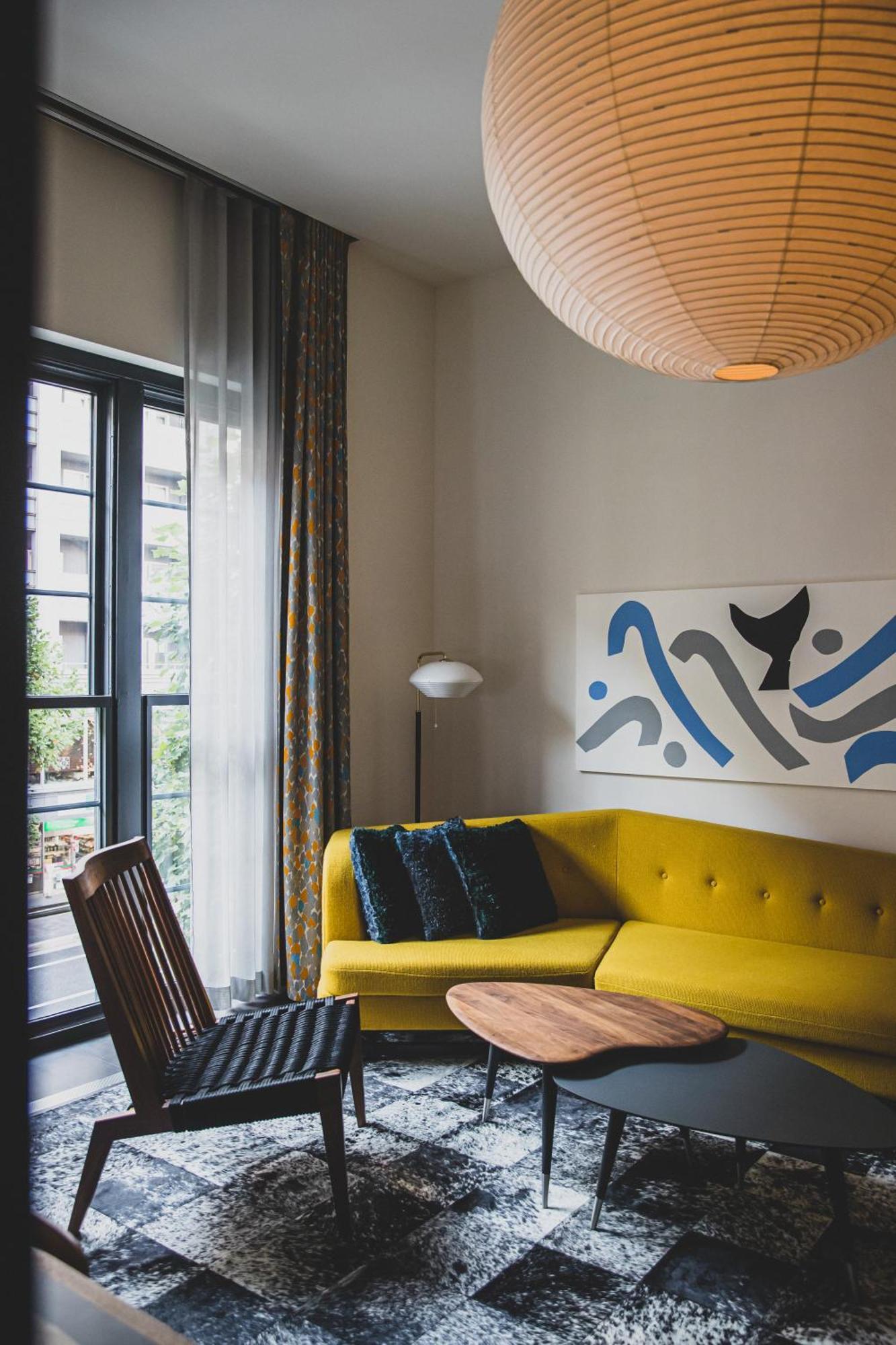 Ace Hotel Kyōto Esterno foto A living room at the Hotel 57