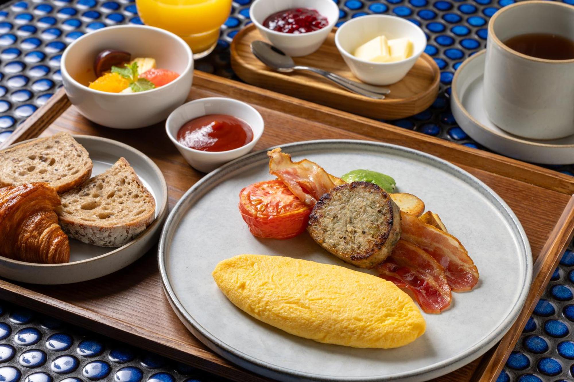 Ace Hotel Kyōto Esterno foto A typical breakfast